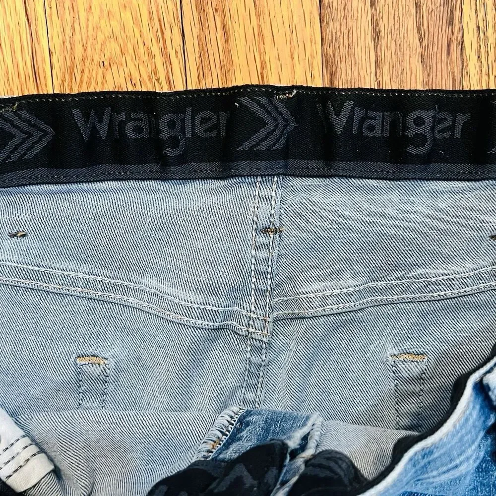 Wrangler Mens Regular Fit Jeans Size 38x32 Blue Stretch Denim Pants